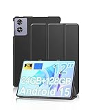 Hülle für SVITOO P108 12 Zoll Android 16 Tablet,daunke Trifold Stand, wasserdicht, Kratzfest, schlank langlebig,Schwarz