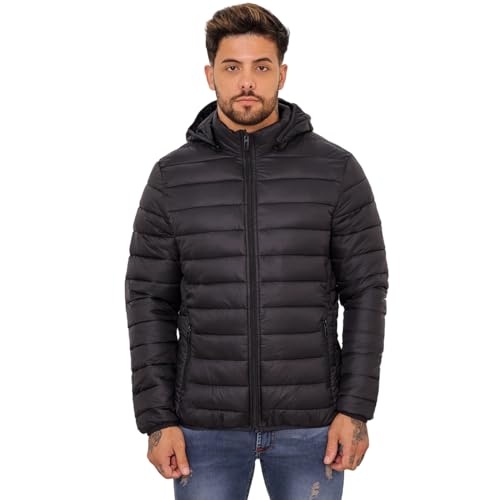 Jaqueta De Frio Puffer Casaco Bobojaco Corta Vento Masculino (BR, Alfa, G, Regular, Regular, Preto)