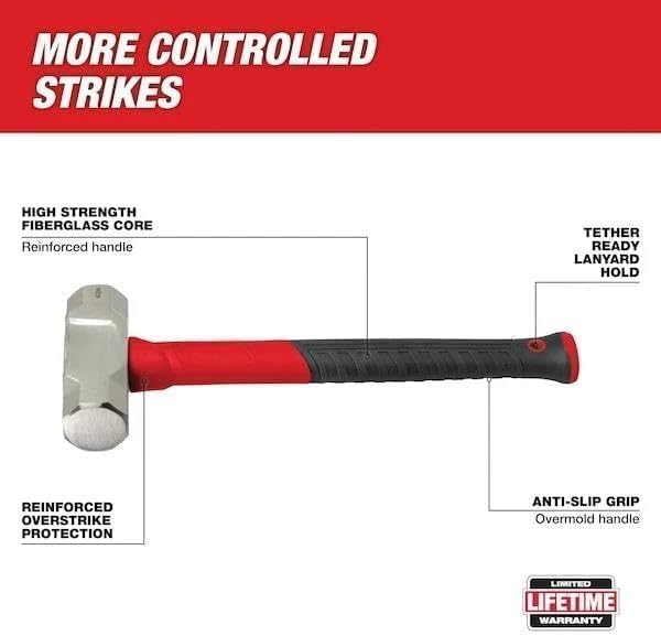 48-22-931411 For Milwaukee.d 4 lb Fiberglass Engineer Hammer