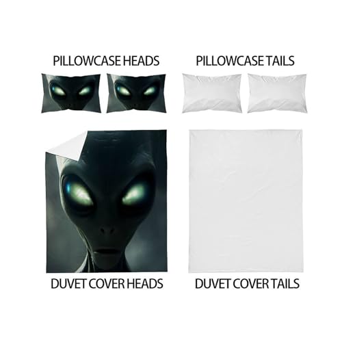 Housse de couette King en microfibre premium avec imprimé 3D haute définition