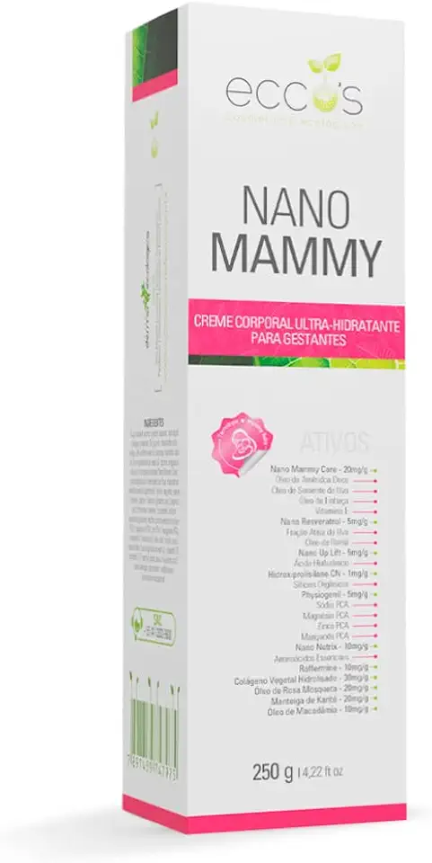 Nano Mammy Creme Hidratante Firmador p/Gestantes 250g Eccos