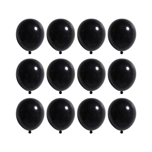 Image of 12 inch Black Latex Balloons, 60 pcs Thick Balloons for Party Decorations (12inch Black)