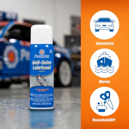 Image of Permatex 81464-12PK Anti-Seize Lubricant, 12 oz. Aerosol Can (Pack of 12)