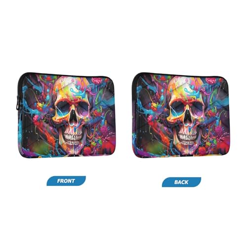 Funda colorida para laptop con diseño de calavera 13-14 pulg miniatura 2