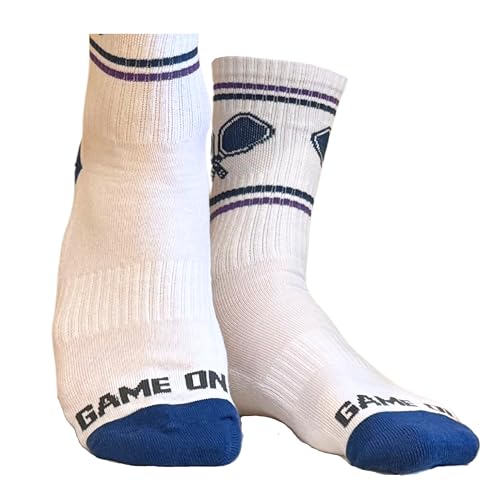 PBF Pickleball Socks for Men & Women, Athletic Crew & Quarter Length, Moisture Wicking Dri Fit Cotton, Tennis Squash Padel4