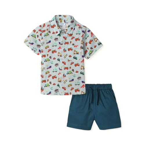 Image of Nautinati Boys Printed Shirt & Short Clothing Set Combo | Age 0-3 Years