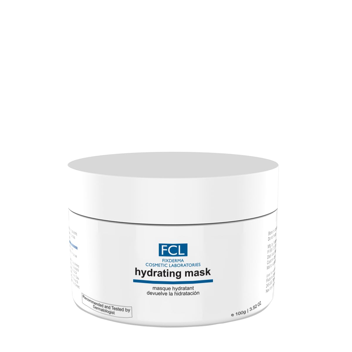 FIXDERMA COSMETIC LABORATORIES Hydrating Mask For Hydration,Irritated Skin,Dry Skin,Nourishes Dehydrated Skin,Diminishes Premature Ageing,Replenishes Moisture,Paraben&Silicone Free,100Gm,1 Count