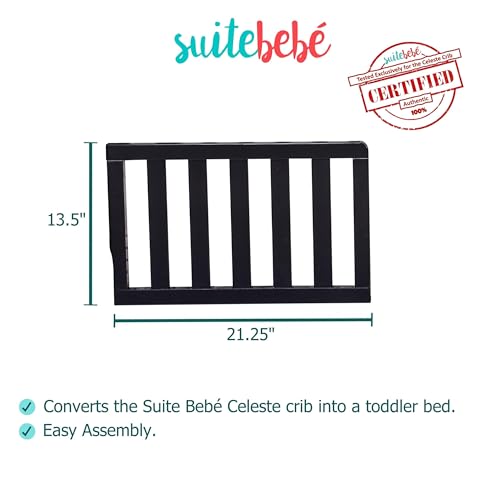 Image of Suite Bebe - Celeste Toddler Guard Rail - Black
