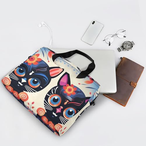 Maletín para portátil ALASA Sugar Skull Cat cruzado miniatura 7
