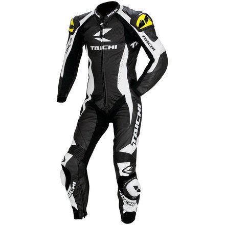 RS Taichi GP-WRX R303 Leather Suit for Motorcycles, Black, (L