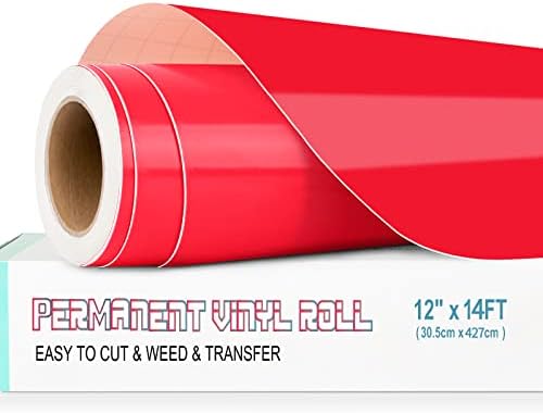 Lya Vinyl Permanent Vinyl for Cricut, 12" x 14Ft Matte Black Self Adhesive Vinyl Sheet for Cricut, Silhouette Cameo, Vinyl Roll for Deco, and Other DIY Projects