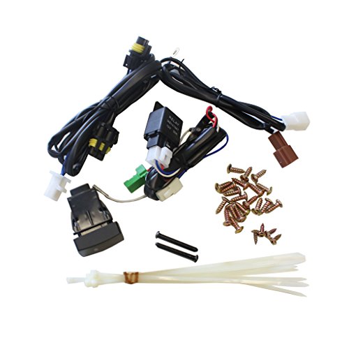 Viogi 2Pcs Jdm Clear Lens Fog Lights W/Bulbs+Switch+Wiring Harness & Necessary Installation Kit For 06-08 Honda Civic 4-Door Sedan #TOP3