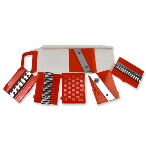 Image of Plastic 6 in 1 Vegetables Slicer, Cutter and Fruit Dicer Grater (1 Set)