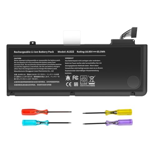 TREE.NB 10.95V 65Wh A1322 New Replacement Battery for MacBook Pro 13" A1322 A1278 (2009 2010 2011 2012 Version) P/N 6MD101LL/A MC374LL/A MC700LL/A MB990LL/A MB991LL/A, not for A1278 [2008 Version] by TREE.NB - Used condition - CA$26.46