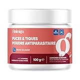 Anti Puce et Tique Chat Poudre Alimentaire Saveur Poulet 100g   Anti Insectes & Antiparasitaire Chat Formule avec Vitamines, Minéraux et Acides Aminés   Toutes les Tailles & Races, Adultes et Chatons