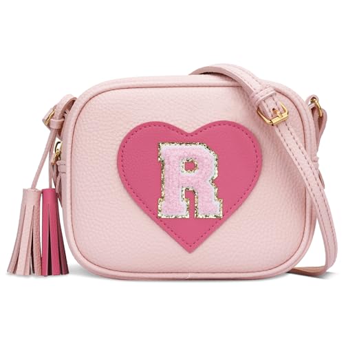 Image of KKXIU Birthday Gifts for Girls Initial Toddler Purse Cute Kids Crossbody Bag
