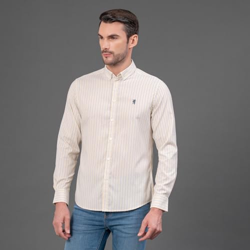 Image of Red Tape Striped Regular Fit Shirt For Men | Comfortable & Stylish