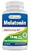 Best Naturals Melatonin 10mg 120 Tablets - Drug-Free Nighttime Sleep Aid - Melatonin for sleep and relaxation
