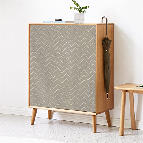 LIVEINU Schrankvorhänge für Küche, Kleiderschrank, Badezimmer, Staubdichter Vorhang für Regale, Wandpaneele, hängende Tür, Japanische Noren, Klettverschluss 70cm B x 100cm H Geometrisch 3