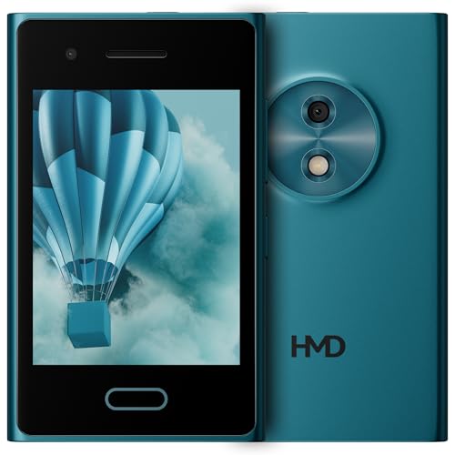Image of HMD Touch 4G, World's First Hybrid Phone | Enjoy Chatting & Video Calls via Express Chat (Works with Android & iOS), Cloud Phone Apps, Wi-Fi & Hotspot, 1 Year Replacement Guarantee | Cyan