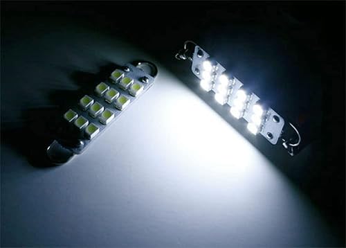 Miniatura 2 de iJDMTOY Bombillas de repuesto LED de xenón blanco 12-SMD compatibles con Dodge RAM, cargador Jeep Wrangler, Grand Cherokee, etc. Montaje de lámpara