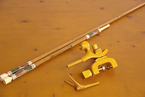 Amazon.co.jp: 竹製竿掛け 1本半物 + 銘木弓型万力セット [40061