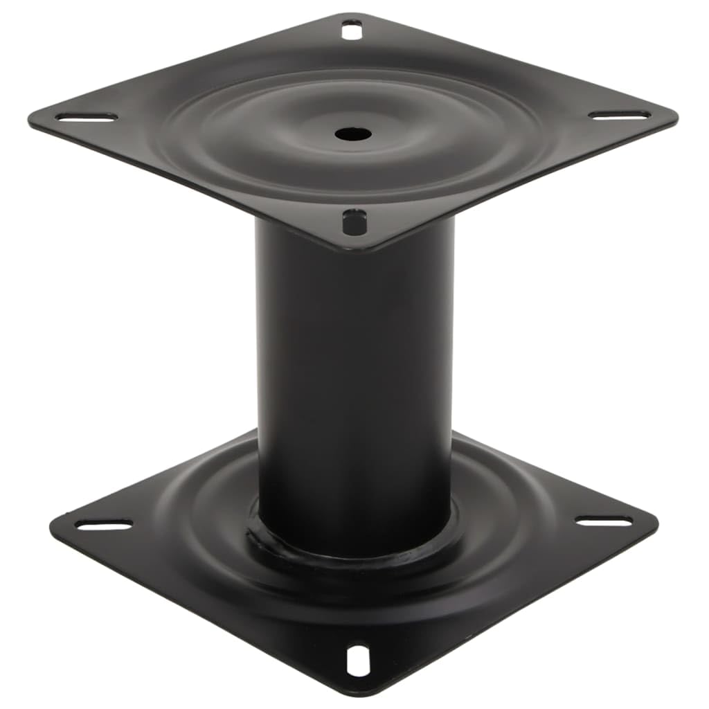 Tomostar Piédestal de Siège de Bateau, Pied Base Socle Support de Siège de Bateau Noir 18 cm Acier