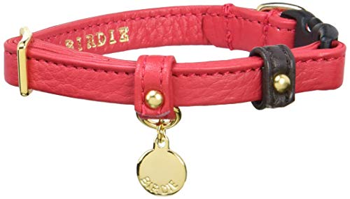 バーディ BIRDIE バーディ 超小型犬ワンタッチ本革首輪 ジェントルレザーカラーSSサイズ レッド 118