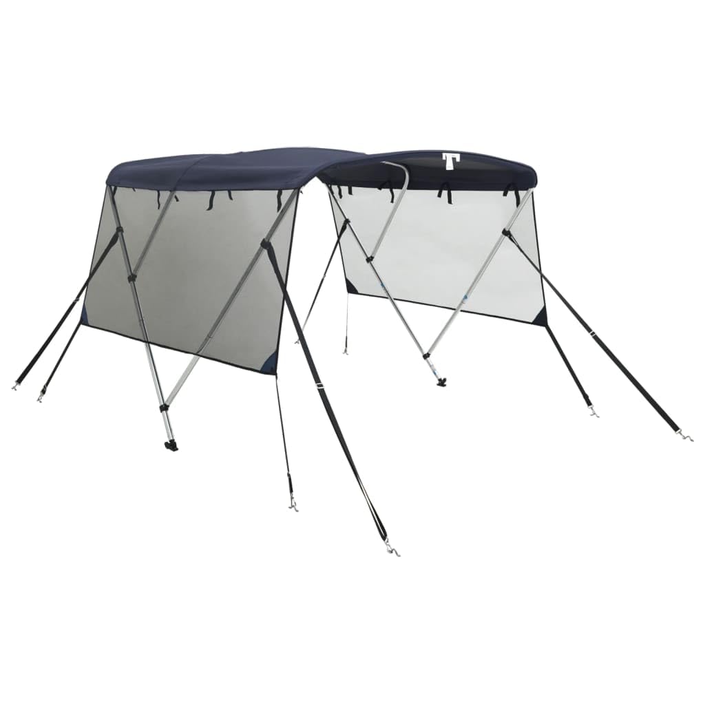 Top Bimini a 3 archi, 183 x 185-198 x 137 cm | 100% poliestere con rivestimento in poliuretano, telaio in alluminio, raccordi in acciaio inox 316, pannelli laterali