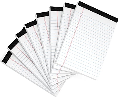 Image of Legal Pads 4x6 Inch Writing Note Pad for Work Study Taking Notes To do List | College Ruled Small Notepads, 30 Sheet /Pad Tear-Off Lined Paper Pads Memo & Scratch Pads for Office Home Car School, 8 Pack