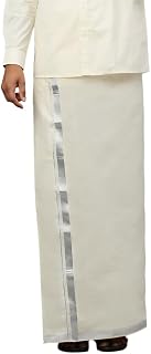 RAMRAJ COTTON Men Premium Kora Dhoti Lightweight Cotton Veshti Comfortable Daily Dhoti Price In India
