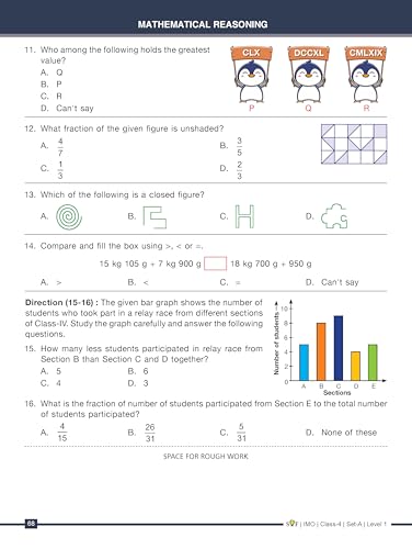 Image of MTG IMO Olympiad 10 Previous Years Papers Class 4 Mathematics (2025-2021 Set A & B) - Model Test Papers with 24 Sample OMR Sheets | PYQ Book For SOF Olympiad 2026-27 Exam