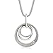 Produktbild Miore Kette - Halskette Damen Kette Silberfarbig 925 Sterling Silber mit Rundschliff Zirkonia Steinchen 45 cm