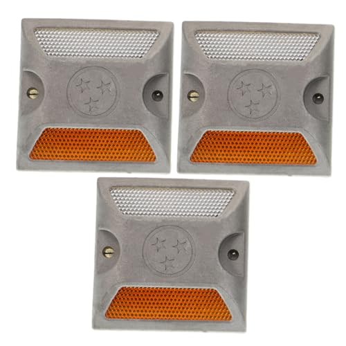 Marcadores reflectantes solares para camino Luxshiny 3 pzas miniatura 1