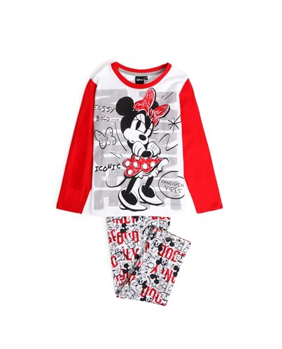 DISNEY Langärmeliger Schlafanzug Stay True für Mädchen, rot, 8