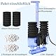 FEDOUR Aquarium Schwammfilter mit Wasserpumpe, Leiser elektrischer biochemischer Aquarienfilter, Aquarium Innenfilter, für bis zu 120L Fisch, Schildkröten und Garnelen Aquarium
