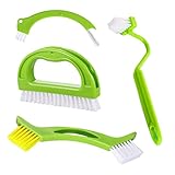 siismi 4 in-1 Fugenreinigungsbürste Kit Fugen und Spaltreinigungsbürste Reinigungsbürste für Die Tiefenreinigung von Duschen Böden Bad und Küche