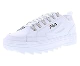Fila Women's Disruptor Court Shoes White/Silver/Navy 8.5