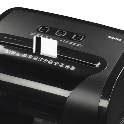 Hama - Distruggi Documenti Elettrico M10+, Taglio A Croce, Distrugge Anche Carte Di Credito, 20 Litri, Nero - 14