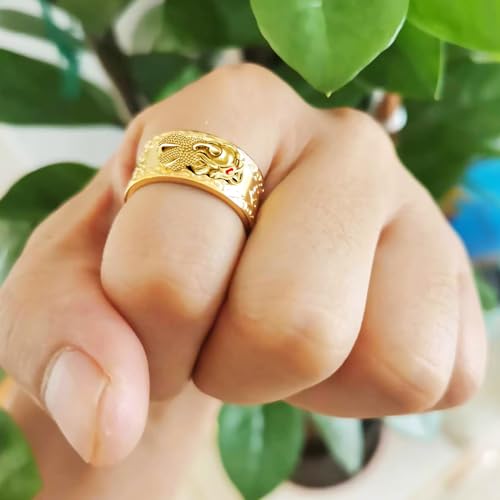 Image of Feng Shui PiXiu Mantra Ring - Lucky Wealth Jewelry