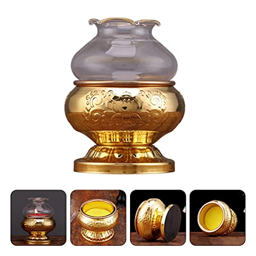 WINOMO Suporte Da Lâmpada de Ghee Butterlamp Titular Titular da Luz Do Chá Tibetano Budista Zen Cast
