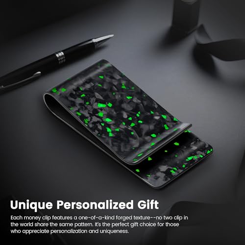 Image of Travelambo Carbon Fiber Money Clip Front Pocket Wallet Minimalist Wallet Slim Wallet Credit Card Holder