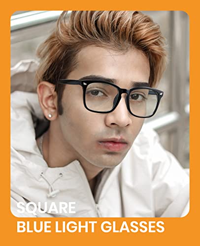Image of Cyxus 2024 Acetate Square Eyeglasses Frame Women Men Clear Lens Blue Light Blocking Glasses Eyewear Computer Glasses