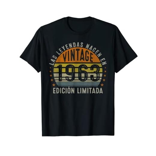 Las Leyendas Nacen En 1963 60 Años Cumpleaños Hombre Regalo Camiseta