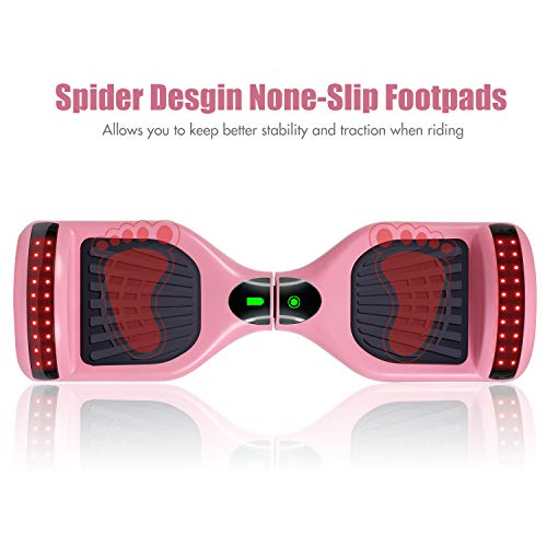Image of LIEAGLE Hoverboard, 6.5 inch Self Balancing Scooter Hover Board with Bluetooth Wheels LED Lights for Kids Adults