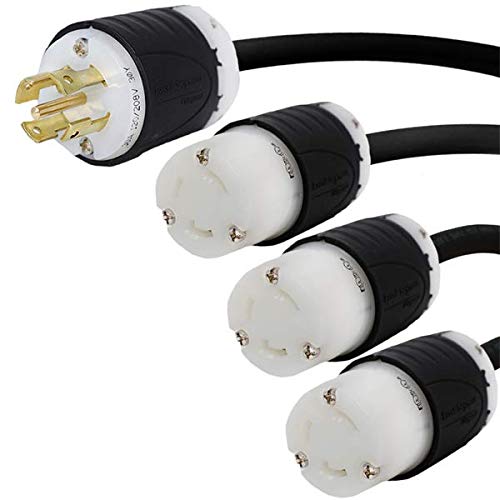 Amazon.com: NEMA L21-30P to 3X L5-30R 3-Way Splitter Cord
