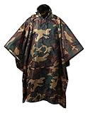 Rothco G.I. Type Military Rip-Stop Poncho, Woodland Camo