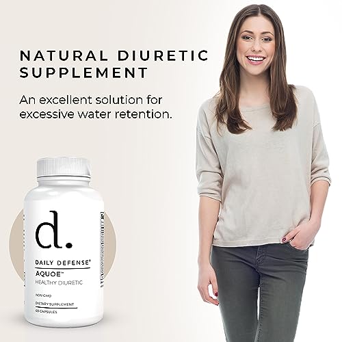 Diuretic Pills - Cranberry Pills with Green Tea, Dandelion, Apple Cider Vinegar & More - AQUOE Water Away Pills for Bloating & Fitness - Water Pills by Daily Defense, 60 Capsules - Image 3