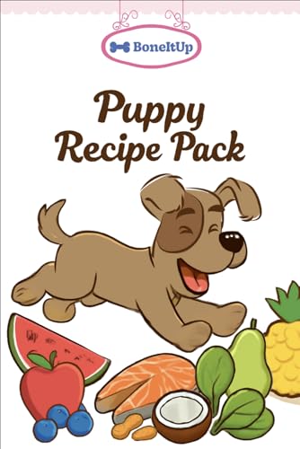 Homemade Puppy Food Recipe Cards - 10 Easy Recipes in