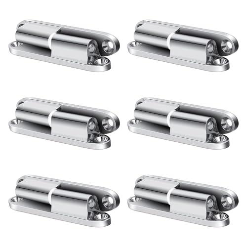 PARFCO Charniere Porte, 6 Pièces Paumelles de Porte, Charnières Porte Amovibles, Charnières Porte Silencieuses, Gond Porte, pour Portes D'armoires, Portes Pièces, Portes Meubles